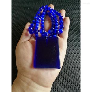 Hangerkettingen Groothandel Saffier Blauw Opaal Tijgeroog Rust en vrede Plaatketting Truiketting -achtig