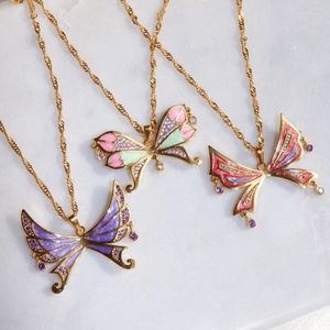 Hanger kettingen winx het club vlinderontwerp mode kleurrijke romantische mooie ketting sieraden