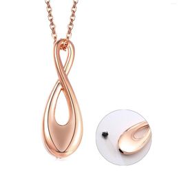 Pendentif Colliers Infinity Creamtion Urn Collier en acier inoxydable Bijoux Urnes pour cendres humaines et animaux de compagnie