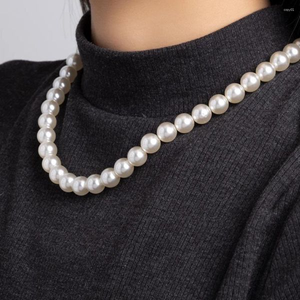Collares colgantes Collar de perlas finas francesas para mujer Joyería de una pieza para mujer Collar Otoño e invierno Cadena de suéter Fashon Top Ventas