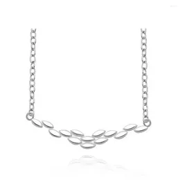 Pendentif Colliers Collier de battement de coeur pour femme 925 Sterling Silver ColorcolorShort Design unique Chaîne de clavicule