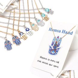 Hanger Kettingen Dames Designer Ketting Sier Vergulde Ketting Klassiek Boze Oog Hamsa Hand Charms Sieraden Cadeau Drop Delivery Pendan Dhexm