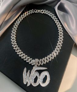 Hangende kettingen woo baby iced out voor mannen hiphop Cubaanse ketting vrouwen mode en gecontracteerde link ketting choker fijne sieraden 2217011543