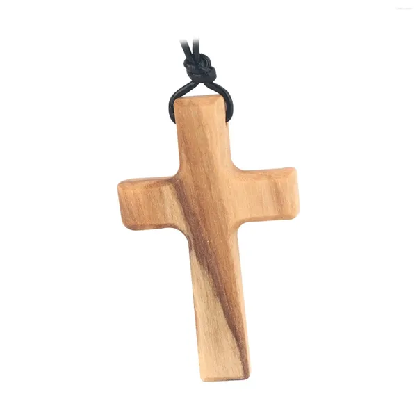 Pendentif Colliers Bois Croix Collier Cadeau Crucifix Pour Anniversaire Noël Anniversaire Saint Valentin Enfants Enfants