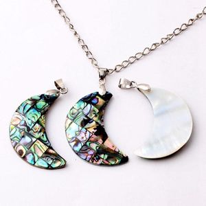 Pendentif Colliers Xinshangmie Zélande Naturel Abalone Shell Moon Pendentifs Bijoux à la mode européenne