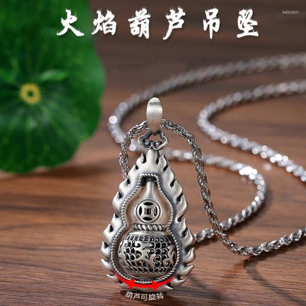 Pendentif Colliers XS Flamme Six Caractère Authentique Gourde Mode Homme Léger Luxe Petit Pull Collier Accessoires Femme