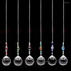 Collares pendientes XSM Ventana Colgando Cristal de color Suncatcher Beads Cadena Esfera Araña Lámparas Cortina de luz Decoración de la boda Regalo