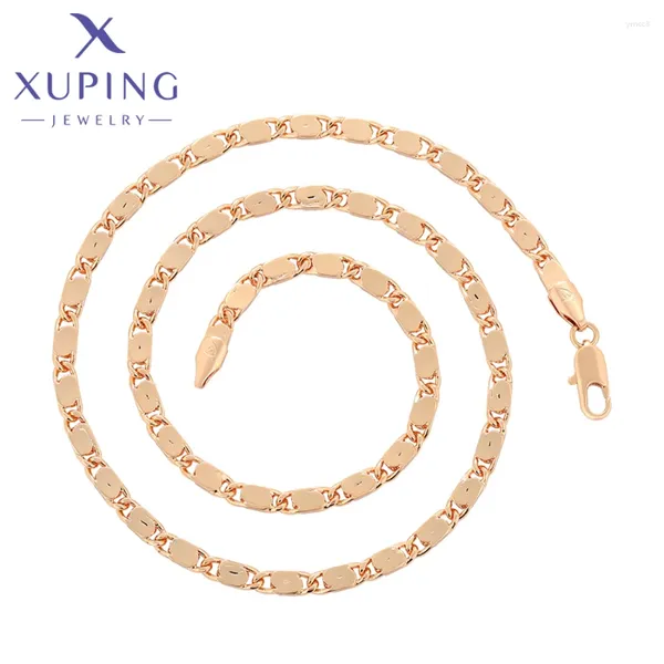Colliers pendentifs xuping bijoux arrive 50 cm élégant or couleur charme