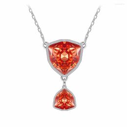 Hangende kettingen xuping sieraden charmvol ketting met kristal voor temperament vrouwen moederdag cadeau 40126