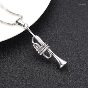 Hangende kettingen xwj10055 een Suona Horn ketting dames accessoires sieraden memorial urn medaillon voor ascontainer crematie cadeau items1