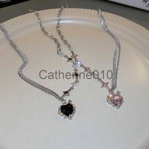 Colliers de pendentif y2k fashion pêche coeur eau goutte à pente