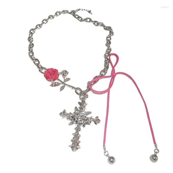 Collares colgantes Y4QE Collar gótico Joyería de cuello religioso para niñas