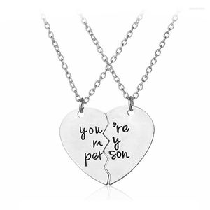 Pendentif Colliers Vous Êtes Ma Personne Cassé Puzzle Coeur Correspondant Collier Bijoux Saint Valentin Ami Cadeau Amitié