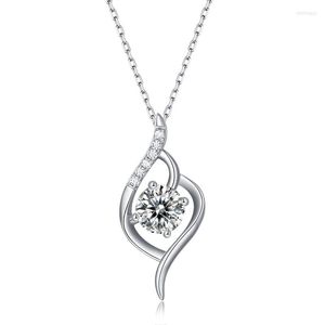 Pendentif Colliers Yulaili Style coréen Mode Charme Bijoux Exquis Moissanite Romance Dangle Collier pour Fille Cadeaux