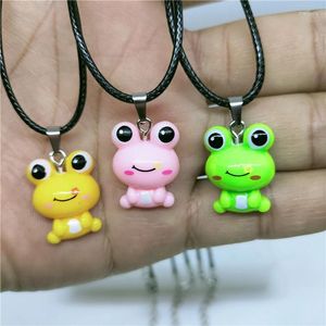 Hanger Kettingen Yungqi Creatieve Hars Cartoon Kikker Voor Vrouwen Gothic Charm Animal Ketting Meisjes Mode Partij Sieraden