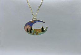 Colliers pendants yungqi collier de lune de la lune