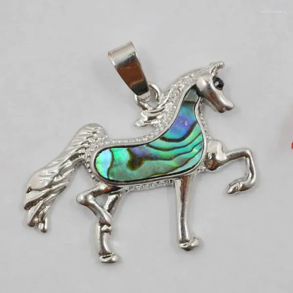 Collares colgantes Zelanda Abalone Shell Bead Horse Jewelry para mujer Regalo S814