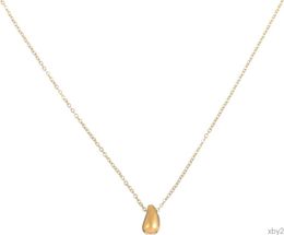 ZMNNOPPAB Collier Goutte d'eau Dupes Teardrop Exquis Plaqué Or 14 carats Goutte d'eau Collier Pendentif à Faible allergie Convient aux Femmes et aux Filles