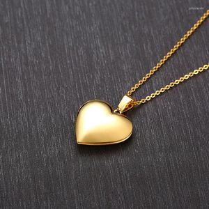 Pendentif Colliers ZORCVENS Coeur Romantique Po Cadre Pour Femmes Or Argent Couleur Acier Inoxydable Promise Amour Bijoux De Mariage Cadeaux