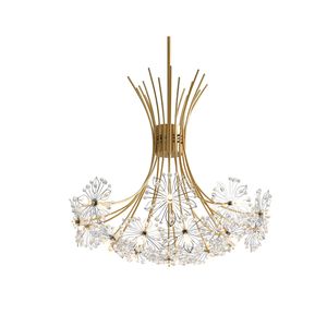 hanger nordic light kristallen paardenbloem hanglamp slaapkamer sfeer winkel commerciële kledingwinkel restaurant hanglamp