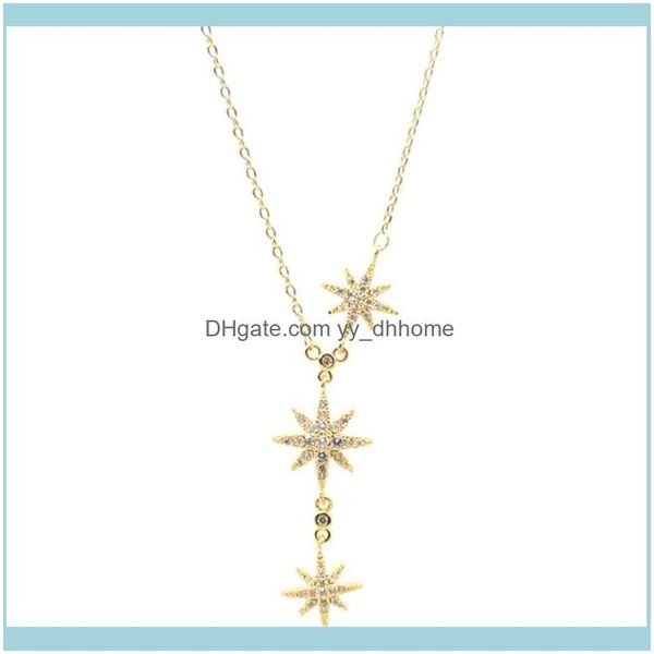 Pendentif Pendentifs Bijoux Pendentif Colliers 1 Pc Brillant Huit Étoiles De Montagne Collier Mode Chic Cou Chaîne Bijoux Simple Pour Femmes Fille (Aller