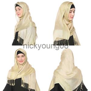 Pendant Scarves 2020 NOUVELLES femmes or coton couleur unie foulard musulman châles et enveloppes pashmina bandana femme foulard dames hijab magasins x0904