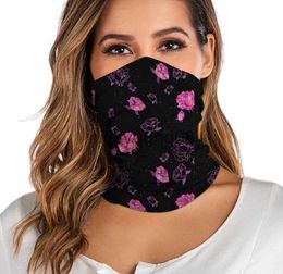 Pendentif Echarpes pour femmes hommes Bandana Cou Gaiter Tube Chapeaux Visage Écharpe Anti-poussière Moto Masque Coupe-Vent Écharpe x0904