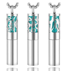 pendentif titanium acier creuse perfum collier de bouteille pendentif aromathérapie en acier inoxydable chaîne 5129854
