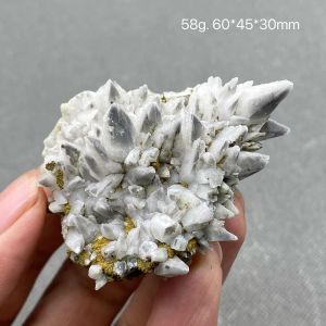 Pendants 100% Natural Chine Fujian Calcite Stone à cristal rugueux avec fluorescence