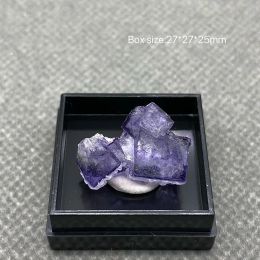 Colgantes 100% natural China Yaogang Xian Fluorite Crystal Rough Quartz + Box tamaño: 27*27*25cm