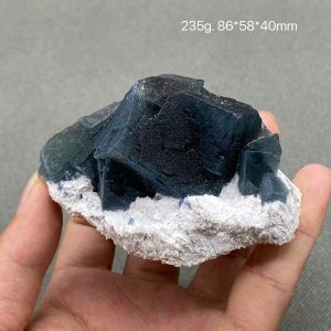 Hangers 100% natuurlijk Binnen-Mongolië blauw fluoriet Mineraalmonster cluster Stenen en kristallen Genezend kristal Gratis verzending