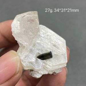 Hangers 100% natuurlijke Pakistaanse toermalijn mica vlok-uitgehard kristal kwarts edelsteen ruw exemplaar