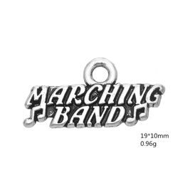Pendants 2021 New Metal Gravmarching Band Word Gift Charms For Bracelets