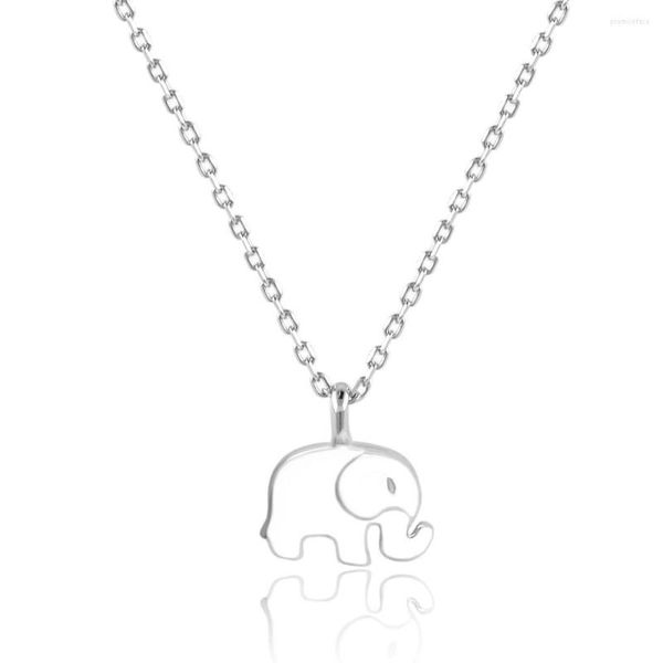 Pendants 2023 Fine Silver 925 Bijoux charme Lucky Sterling Elephant Pendant Collier Girl's Girl