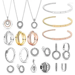 Pendentifs 2023 bijoux pour femmes Bracelets Bracelets originaux bijoux fins breloques à assembler soi-même perles collier boucles d'oreilles bague cadeaux de luxe