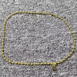 Hangers 2024 UNODE50 Mode Electroplated 925 Silver Ball Necklace 14K Gold Holiday Sieraden Gift