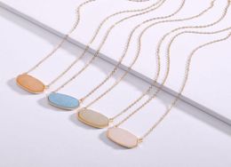 Pendants 7 Color Druzy Drusy Pendant Colliers Hexagon Resin Druse Gold Collar Fashion Marque Femme Jewelry Party Dating Gift KS 202708650
