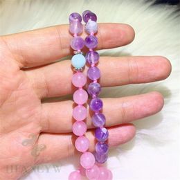 Pendants 8 mm Amethyst Rose Quartz Gemstone Tassel 108 Collier Hipster Hipster Trendy couches Choker Lariat Gift Longueur