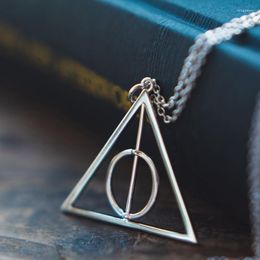 Hangers 925 sterling zilver HP Potters Movie Cosplay Death Hallows ketting hanger sieraden accessoire voor vrouwen mannen fans collectie cadeau