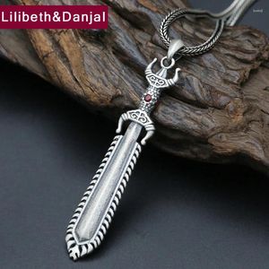 Pendants 925 Collier long en argent sterling hommes bijoux bijoux cristal chain suspendu femmes donations fins n15