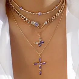 Pendentifs en alliage diamant étoile bijoux exagéré collier épais en forme de serpent