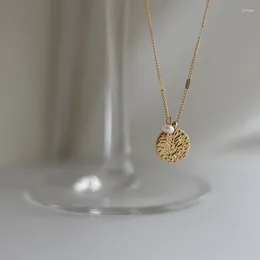 Pendentifs Amaiyllis 18K or perle d'eau douce fait à la main pendentif rond plante feuille collier clavicule chaîne bijoux pour femmes