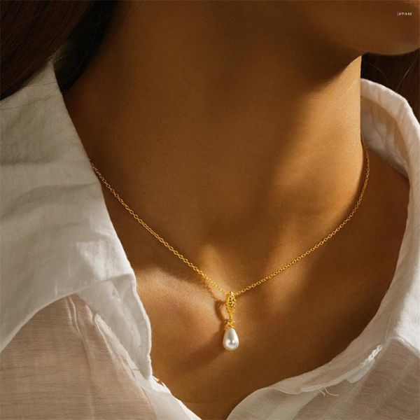 Colgantes BOAKO Collares de Plata de Ley 925 con Textura de Metal Vintage Collar de Perlas de Playa de Verano para Mujer Regalo del día de San Valentín de la Madre