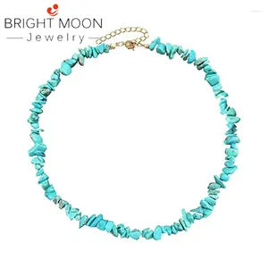 Pendants Bright Moon Puka Shell Collier Hawaiian White Turquoise Bead Choker Beach For Women Girls