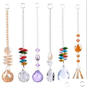 Boule de cristal prisme lustre en verre suspendu pendentif éclairage rêve capteur de soleil fête de mariage maison livraison directe DHL