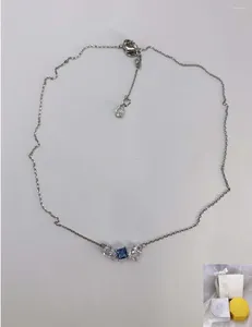 Pendentifs, bijoux à la mode, collier Messera, ensemble de griffes avec trois formes différentes de saphir, cadeau exquis, livraison gratuite