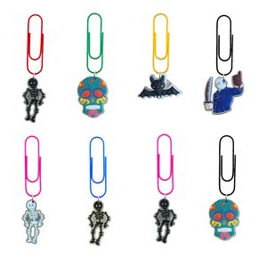 Pendants Fluorescents Halloween Cartoon Clips Paperclips Colorf pour infirmière Bookmark Clamp Desk Accessories Stationery School Cute Otwfu