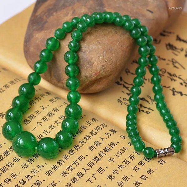 Colgantes de collar de cuello de jade colgantes de jade amuletos de piedra preciosa regalos naturales para mujeres piedras mechas hombre accesorios de joyería vintage