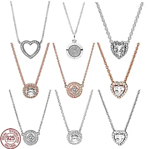 Pendentifs en forme de cœur, perle ronde en argent Sterling 925, collier adapté aux bijoux à bricoler soi-même, cadeau d'anniversaire pour bons amis