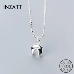 Pendants Inzareal 925 Collier pendent de dents squelettes en argent sterling pour les femmes de la mode